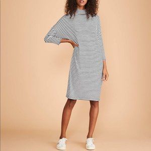 Lou & Grey Striped Pullover Sweater Dress
